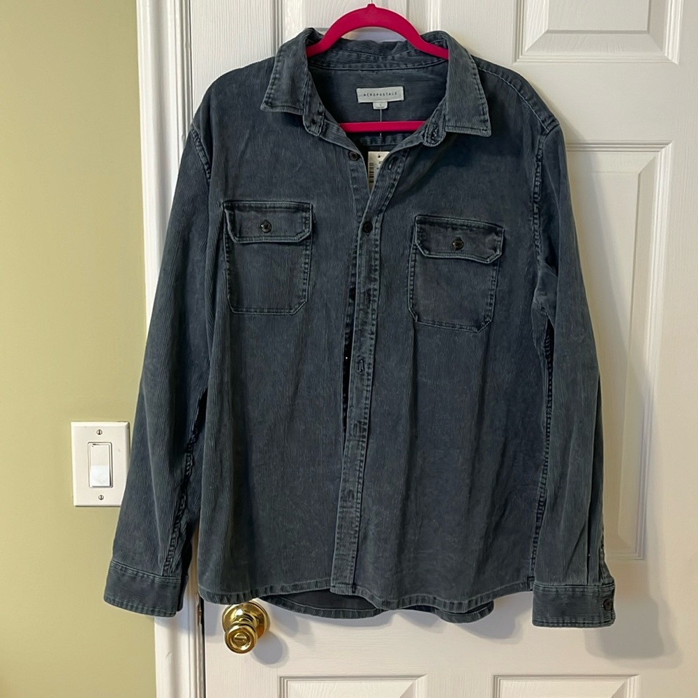 Corduroy, button-down jacket size large